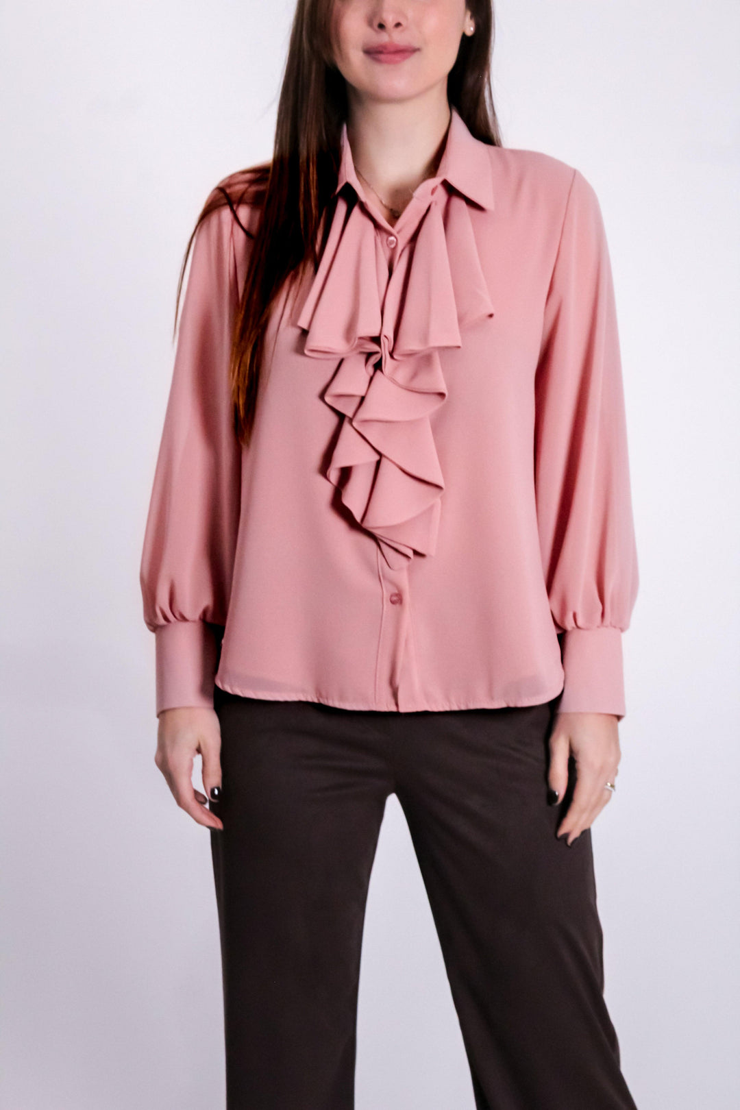 CAMICIA CON VOLANT