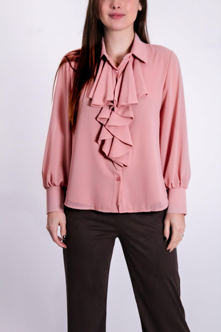 CAMICIA CON VOLANT