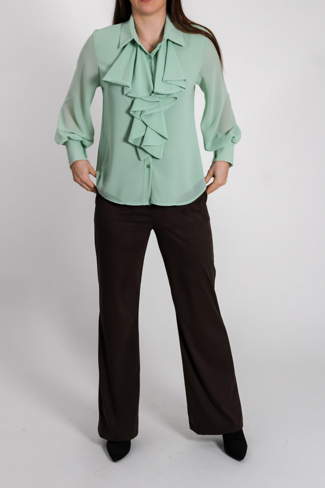 CAMICIA CON VOLANT