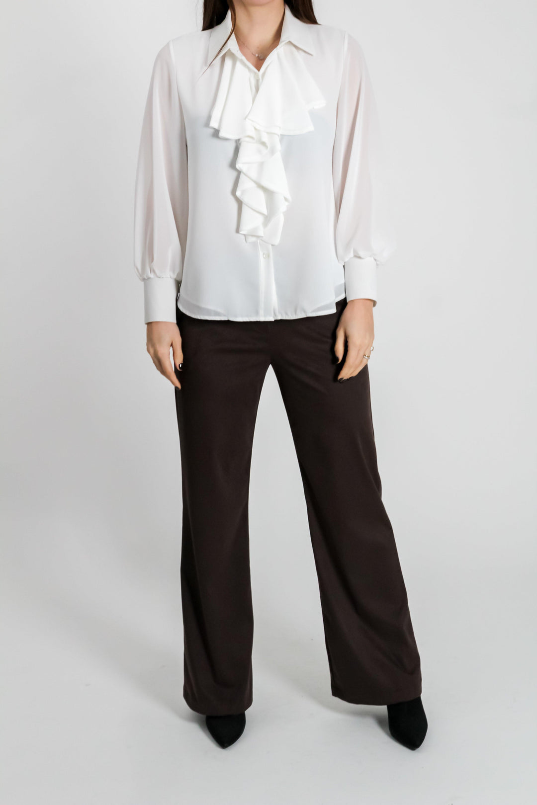 CAMICIA CON VOLANT
