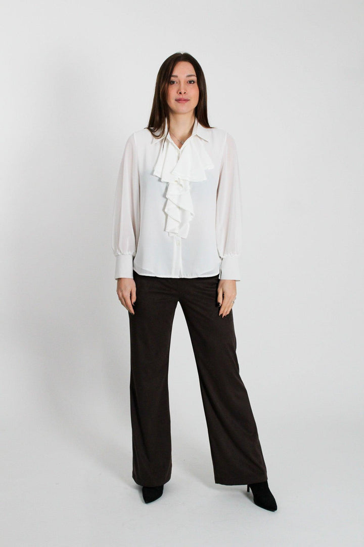 CAMICIA CON VOLANT