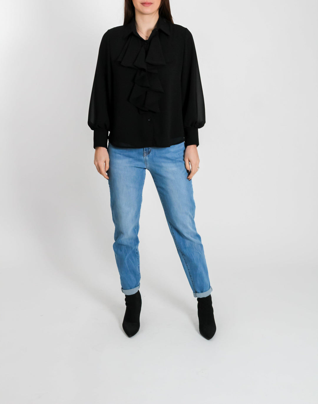 CAMICIA CON VOLANT