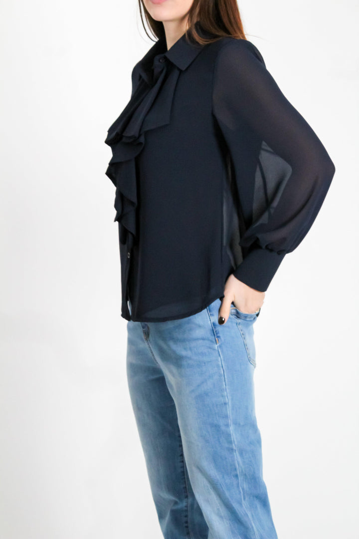 CAMICIA CON VOLANT