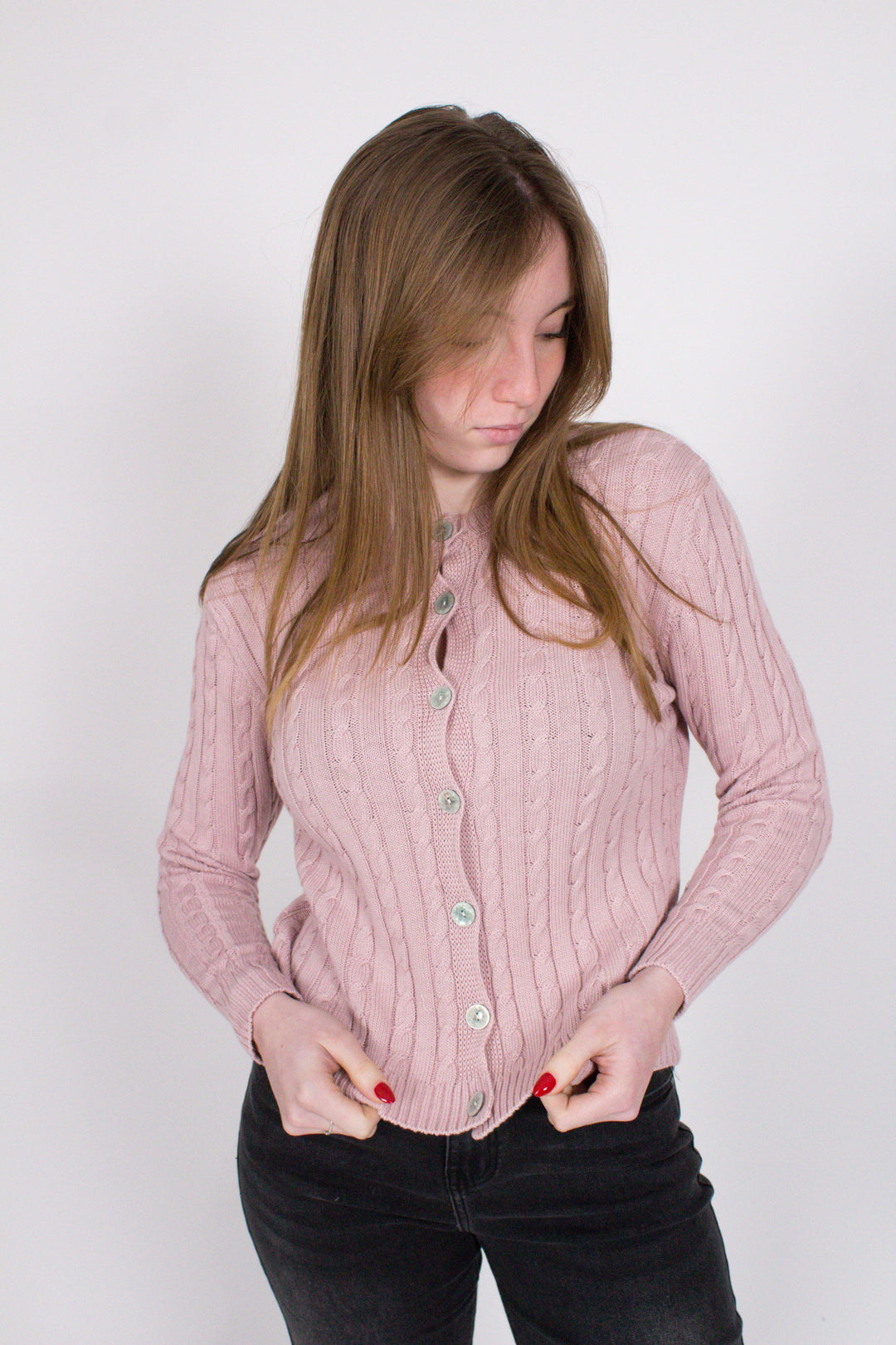 CARDIGAN TRECCIA