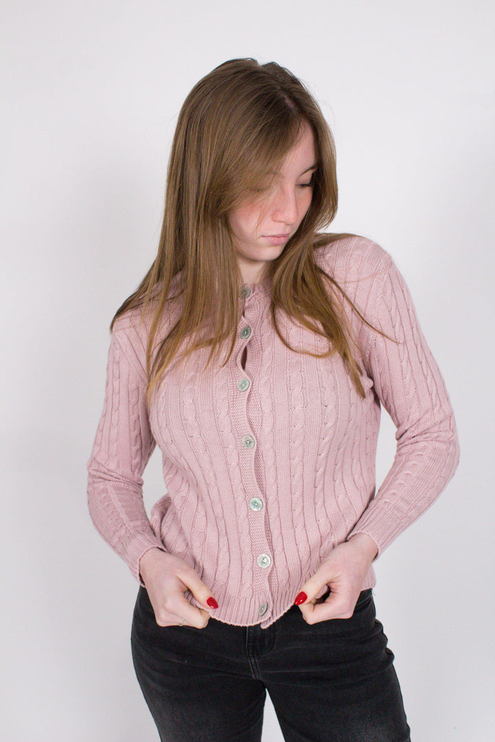 CARDIGAN TRECCIA