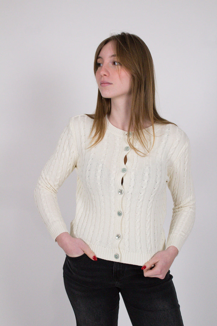 CARDIGAN TRECCIA